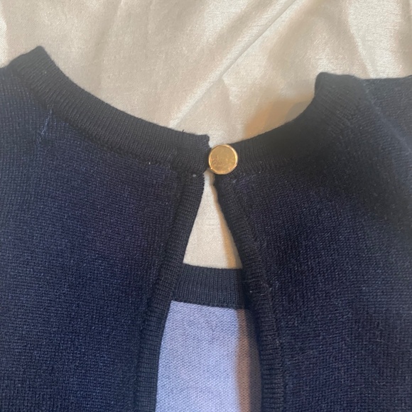 Cache Blue Multi Print Sleeveless Sweater sz M - Picture 7 of 7